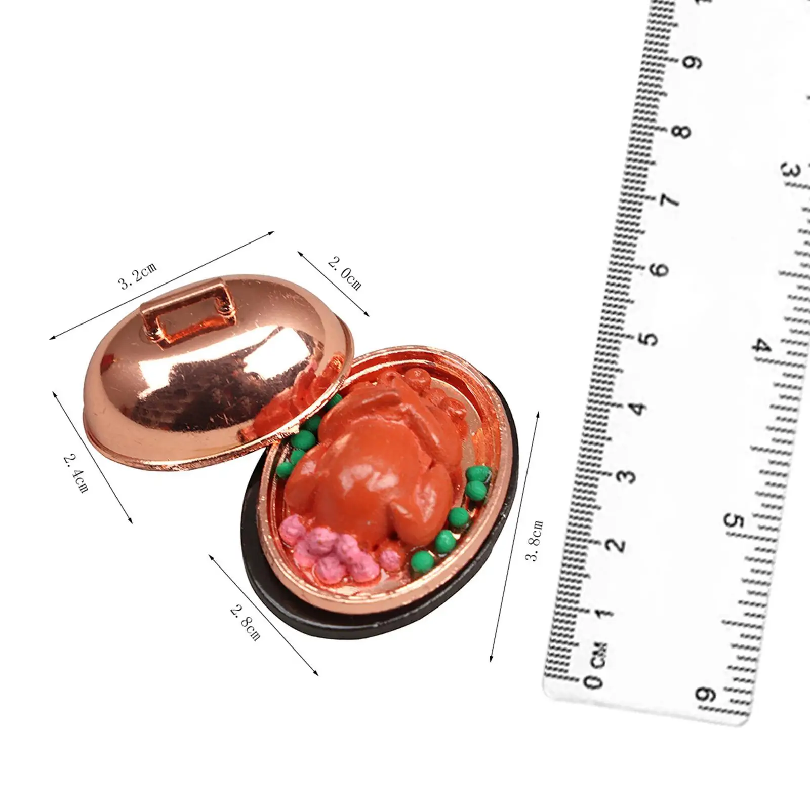 

Mini Thanksgiving Ornaments Multipurpose Resin Crafts 1/12 for Dollhouses Dinner Table Micro Landscape Kitchen DIY Accessories