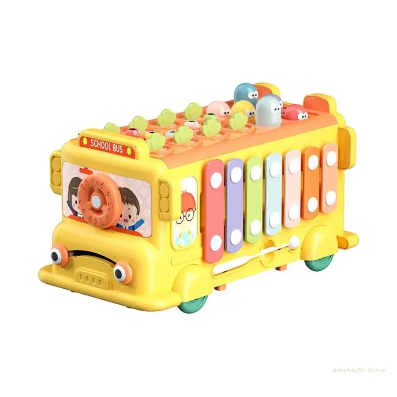 

Y4UD 6-in-1 Plugging Puzzle Box Fishing Game Sensory Learning Toy Kids Travel Gift