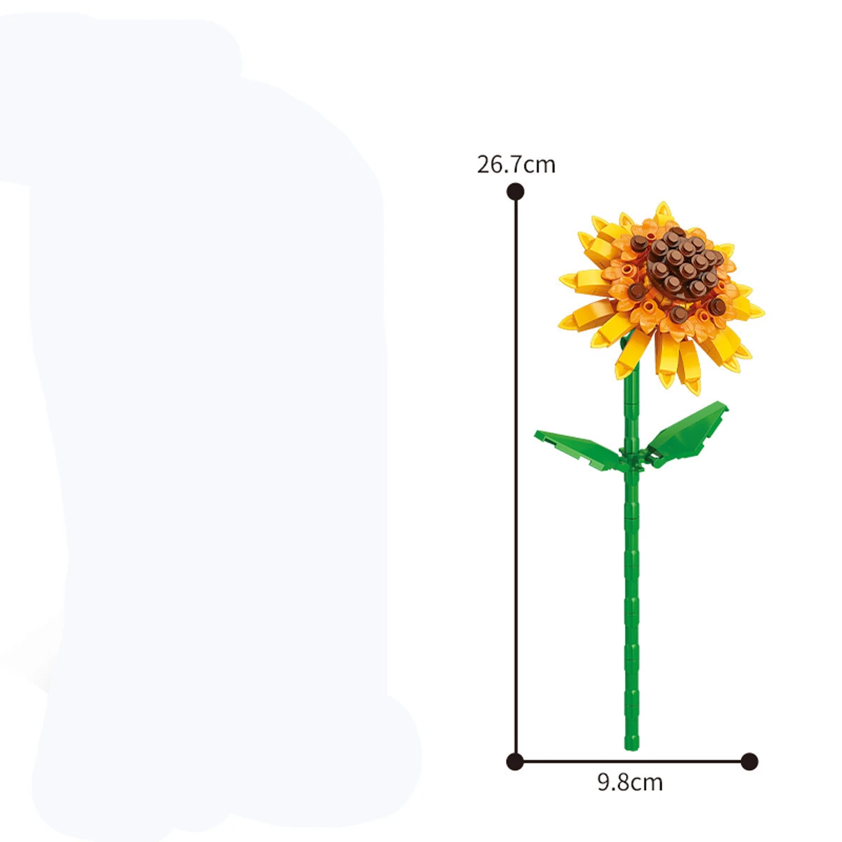 13-стильный Набор Красивых Строительных Блоков С Цветами - Розы На День Святого