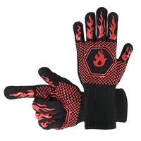 a pair of new kitchen supplies high temperature resistant silicone barbecue microwave oven insulation double gloves