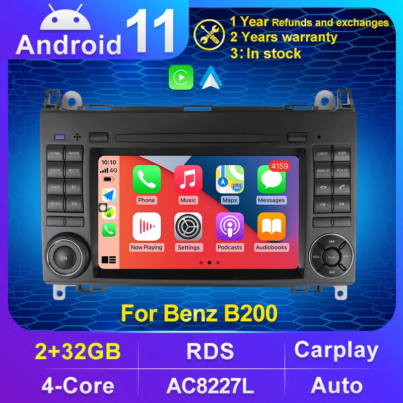 Автомобильный DVD-плеер 2 Din для Mercedes Sprinter Vito W639 Viano B Class W169 W245 W209 W906 Benz B200 радиокамера