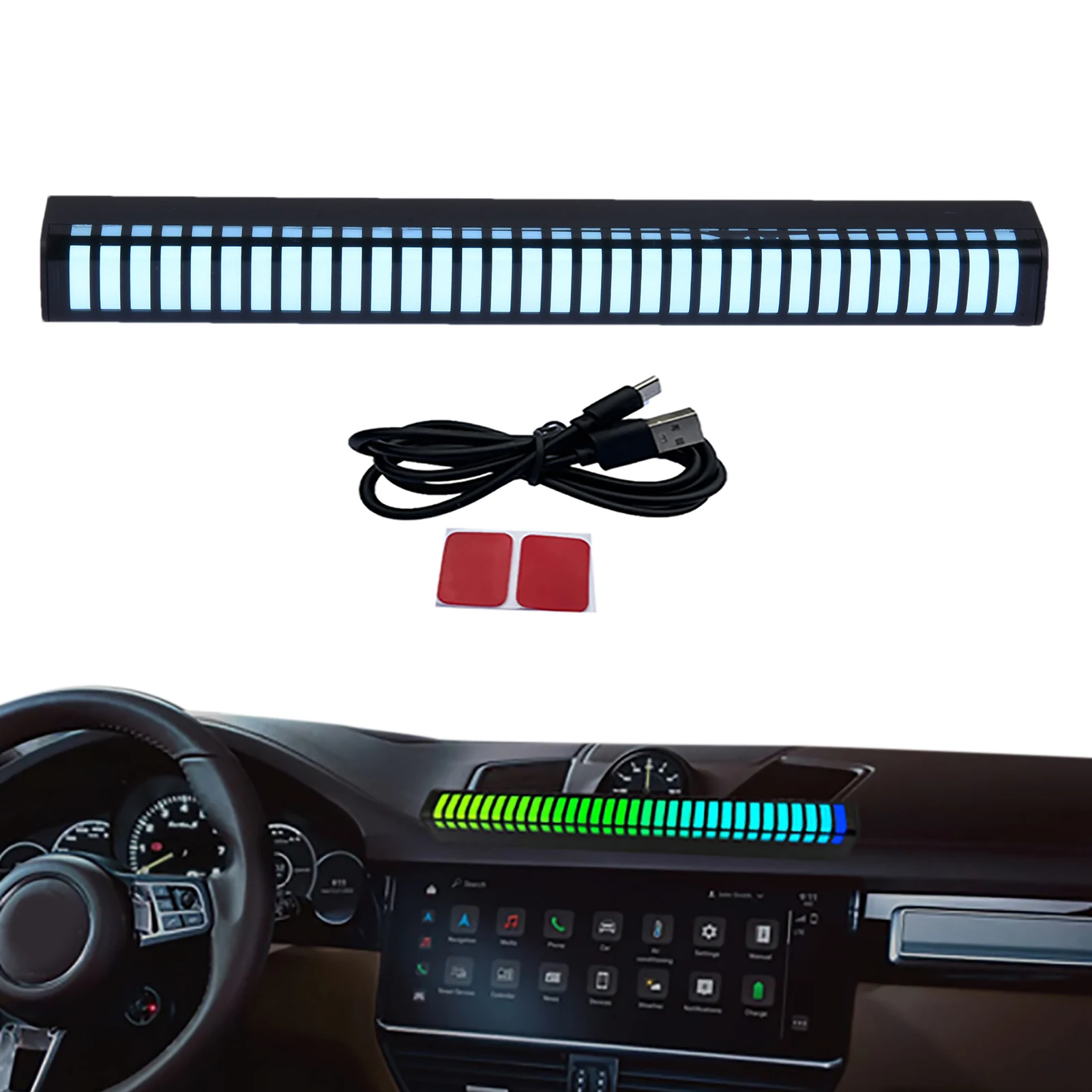 

Car Ambient Light Auto Interior Ambient Lights Auto Music Interior Car Lights Smart Rhythm Lights Car Atmosphere Lamp With App
