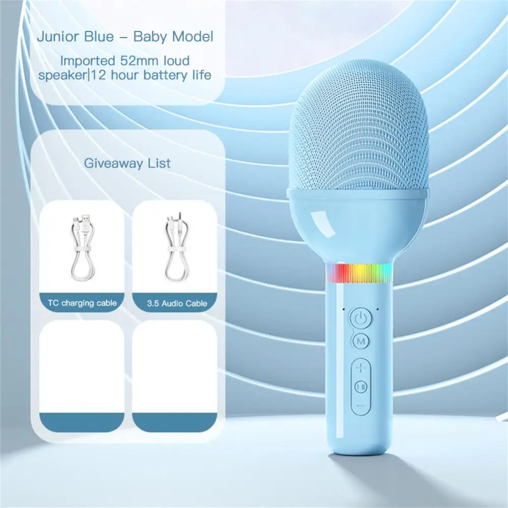 

Portable Car Music Player Wireless Integrated Microphone Children Singing Mobile Phone Television Microphone