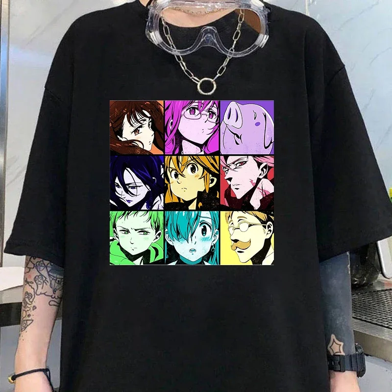 Новинка футболка с принтом аниме мелиодас женская рубашка топ футболки летняя