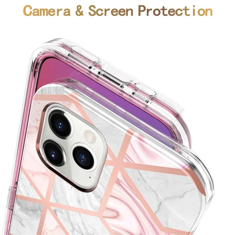360 Phone Cases for iPhone 13 12 Pro Max Mini 11 8 7 SE 2020 Case Full Body Double Sided Clear Cover With Screen Protector