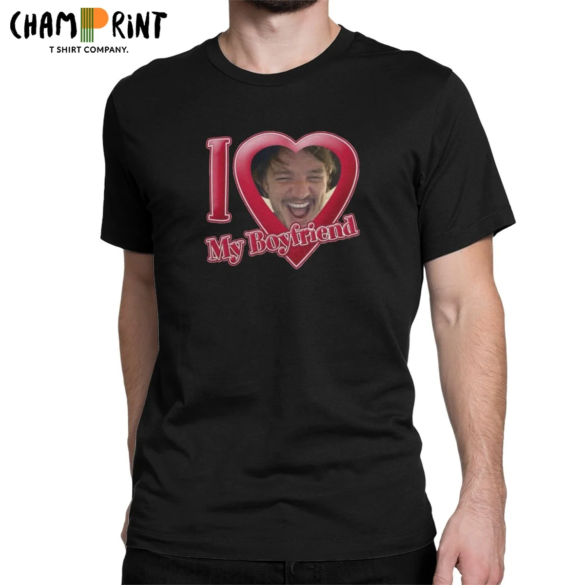 

Мужские футболки с надписью I Love, Педро Паскаль, забавная футболка из чистого хлопка, женская одежда с круглым вырезом, 4XL, 5XL, 6XL