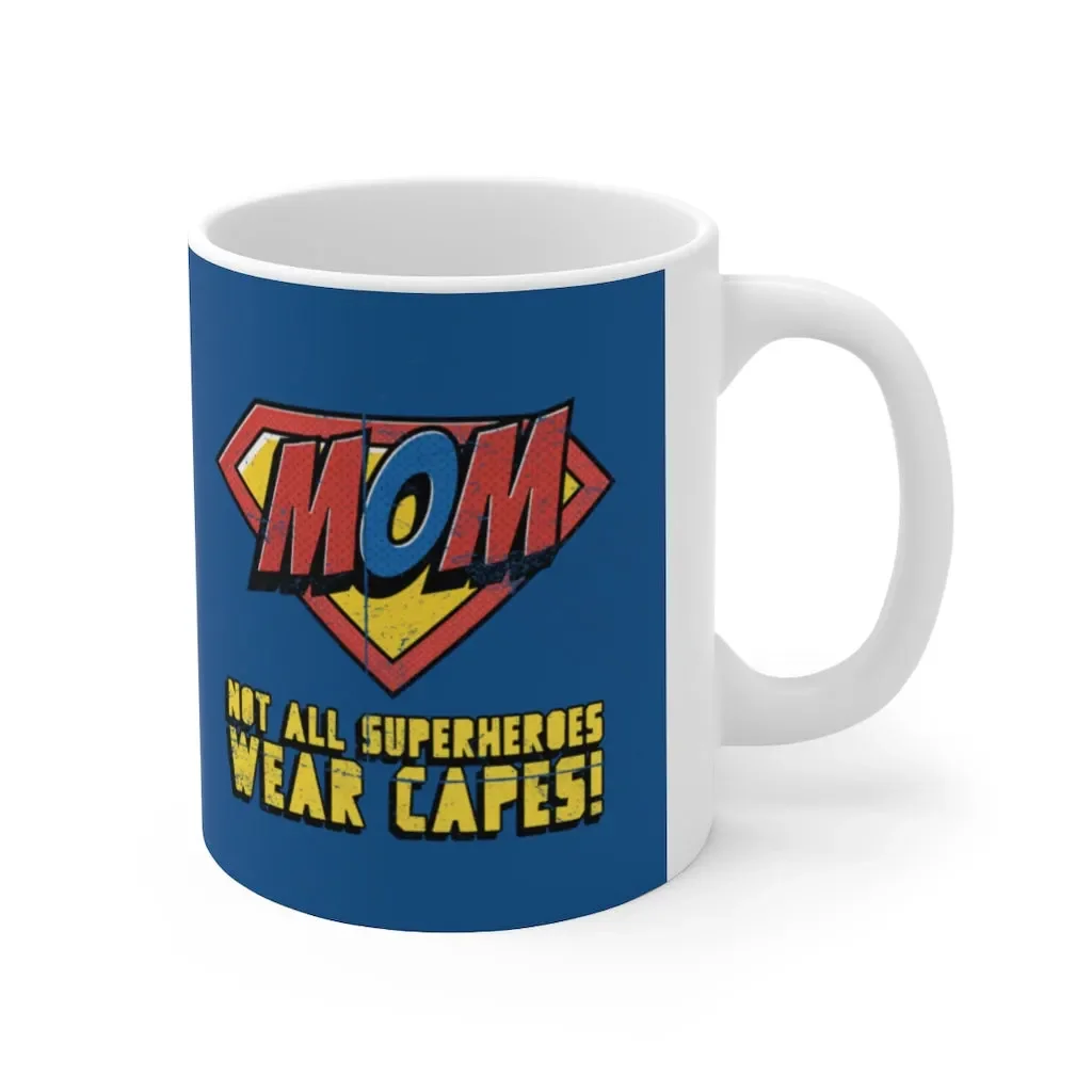 

Mom Super Hero Theme Mug 11oz