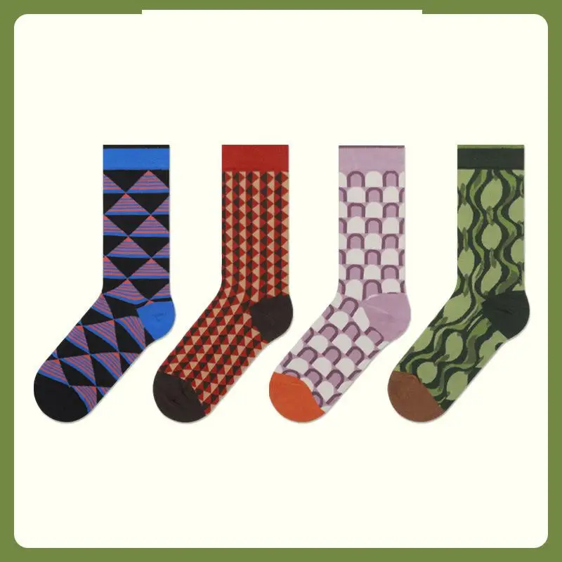 

love letter series British wind tube socks tide socks men's and women's combed cotton socks couple socks