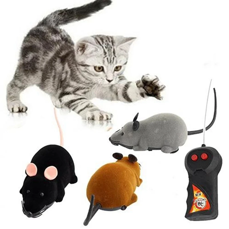 

3 Colors Wireless Remote Control Rat Toy Electronic Simulation Mouse Pet Toy for Cats Dogs Funny Playing Moving Toys For Pets