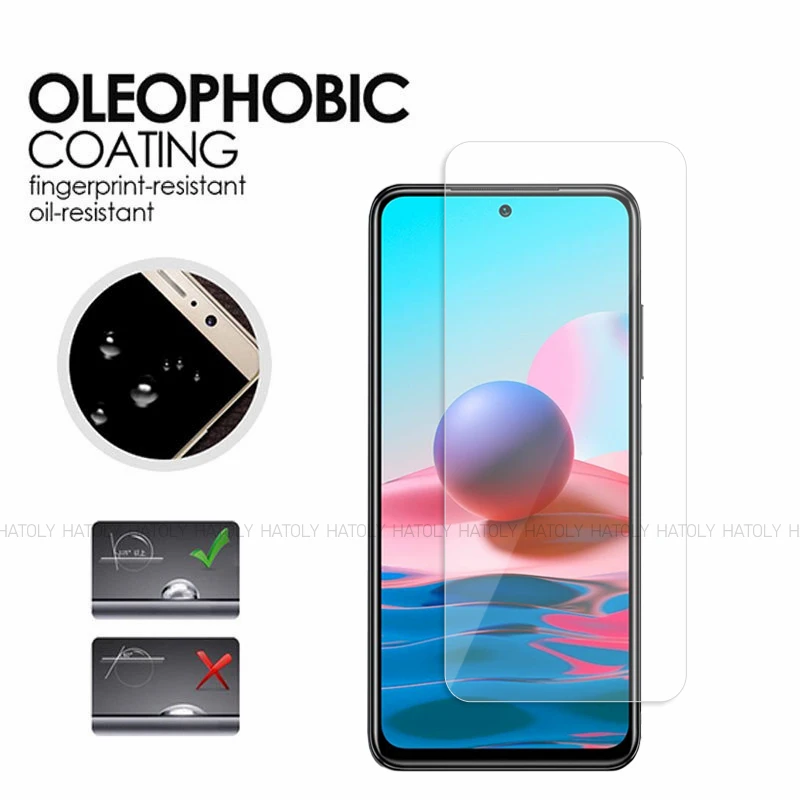 2/4 шт. Защитное стекло для Xiaomi Redmi Note 10