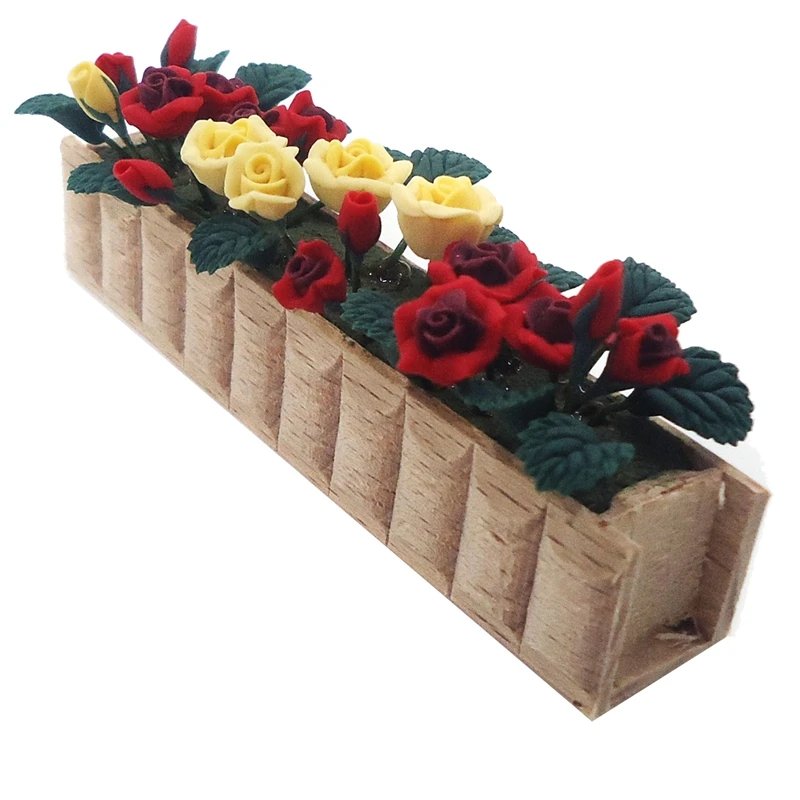 

1/12 Dollhouse Miniature Flowers Simulation For MINI Potted Flowers Garden Decoration
