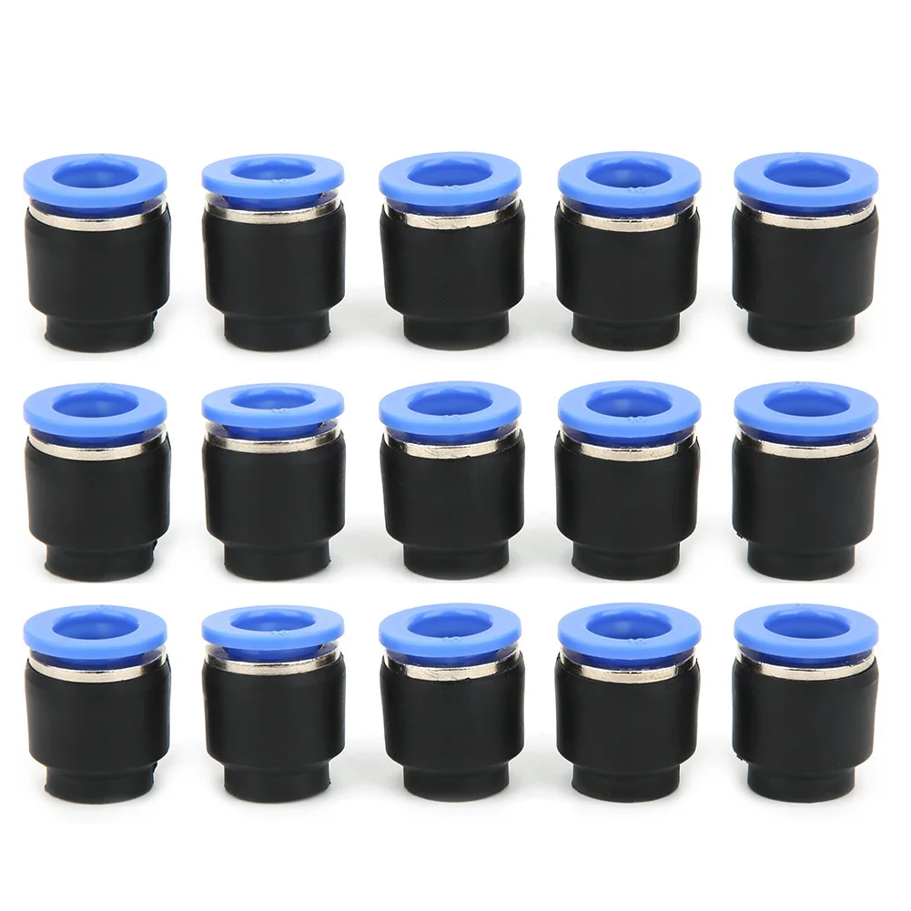 

50PCs Air Pipe Plug Pneumatic Cap Plastic + Brass Quick Insert PPF Oval Release Ring Hotel Use PPF PPF
