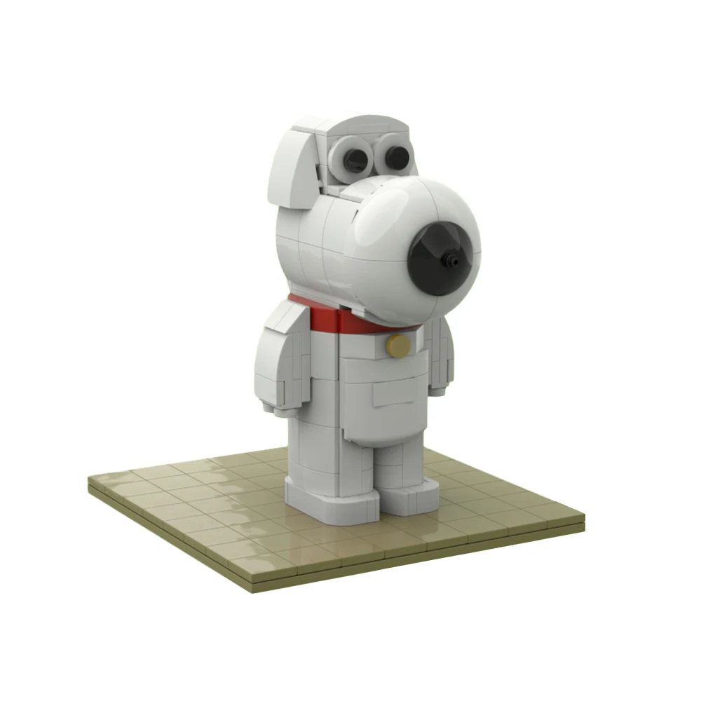 

Movie White Dog Brian Griffin Anime Family-Guyed Action Figures Building Blocks Set Brickheadzs Bricks Toys for Children Gift