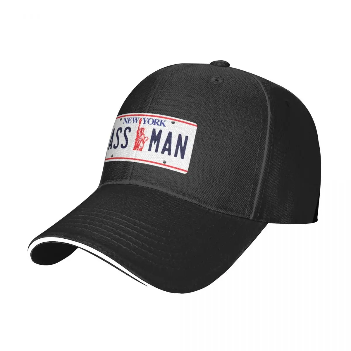 Нью-Йорк ASSMAN ASS MAN Номерный знак Бейсбольная кепка Детская шляпа Роскошная