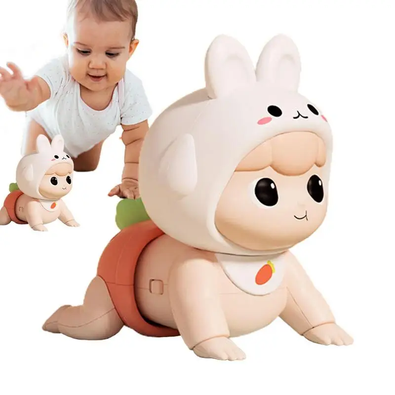 

Learn To Crawl Toys Rabbit Learn To Talk Kids Toys With Music Heatproof Animal Toys For Coordinate Ability Boys & Girls Electric