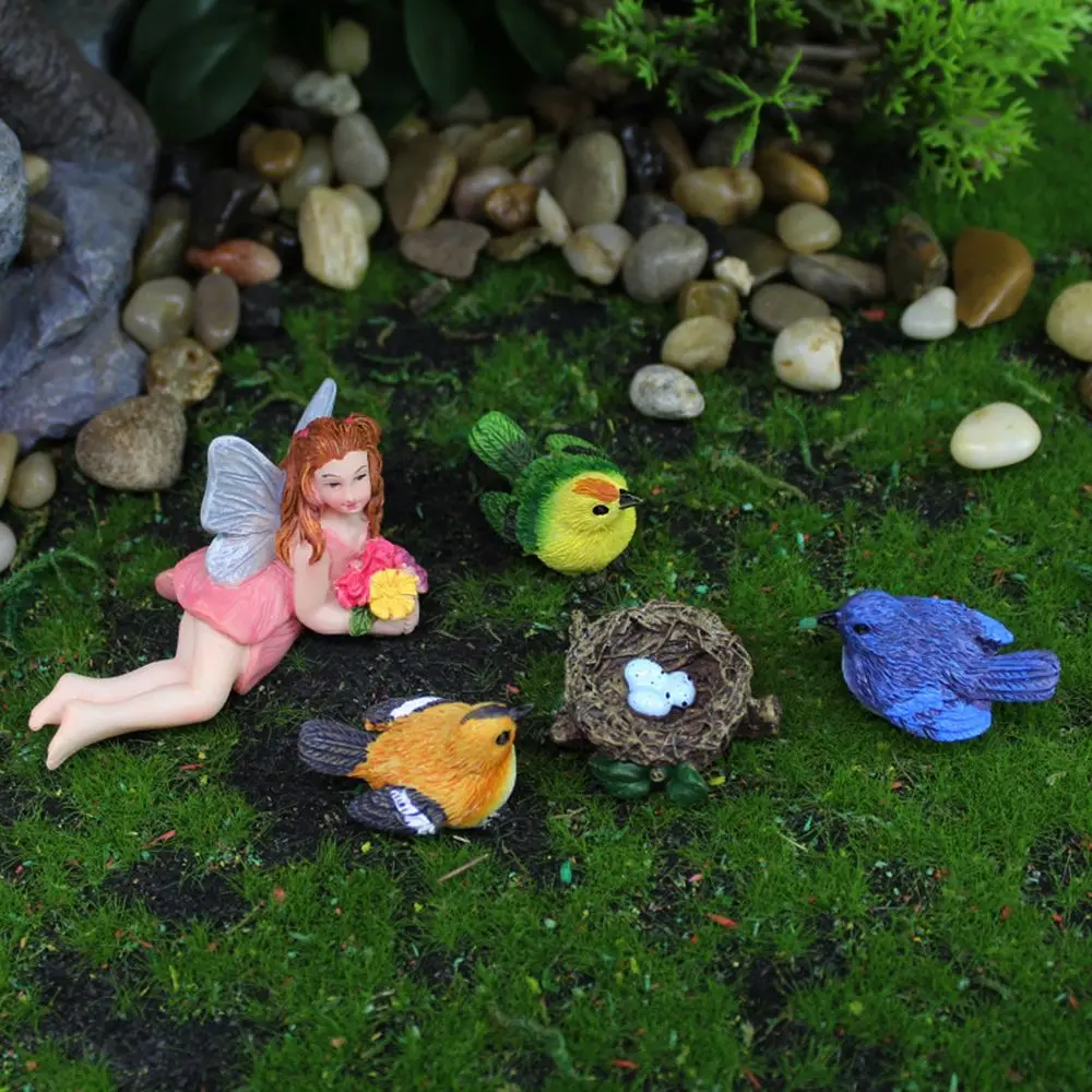 

Decoration Garden Decor Flowerpot Decoration Fairy Garden Accessories Bird Nest Garden Gnomes Outdoor Fairy Figurines