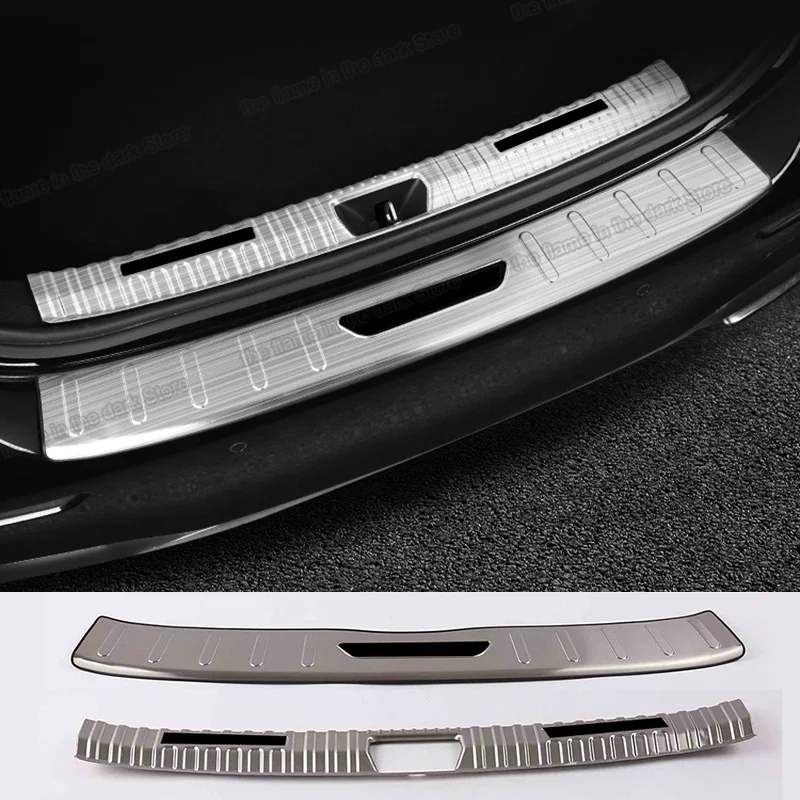 

Lsrtw2017 Stainless Steel Car Rear Door Sill Cover Trunk Threshold Protector for Mercedes Benz A Class A200 A180 2019 2020 W177