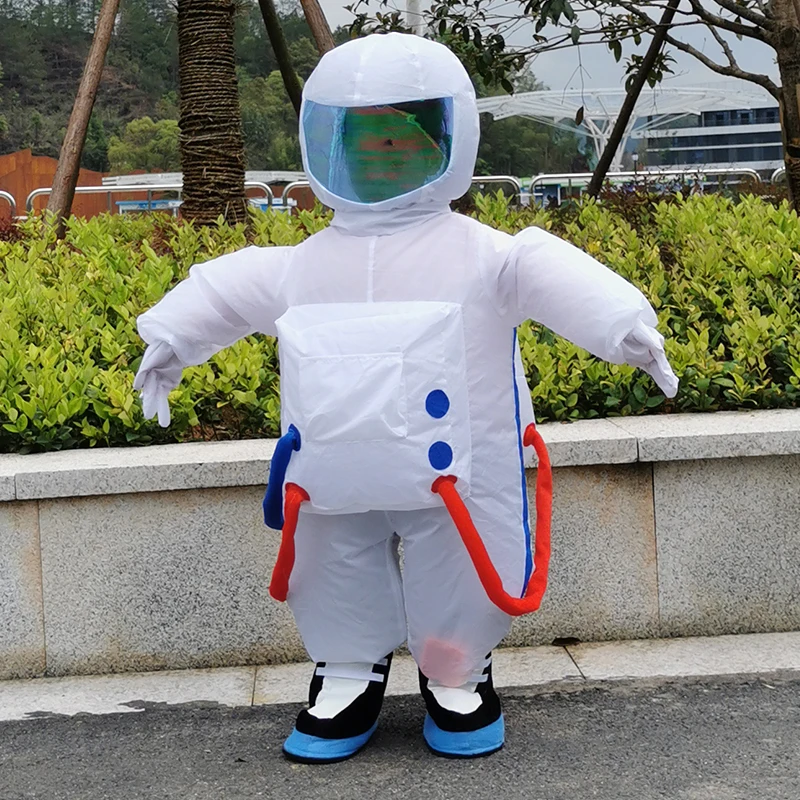 

Kids Inflatable Astronaut Space Suit Simple Version Mascot Costume Children Size Style Inflatable Space Suit Mascot Dress-up