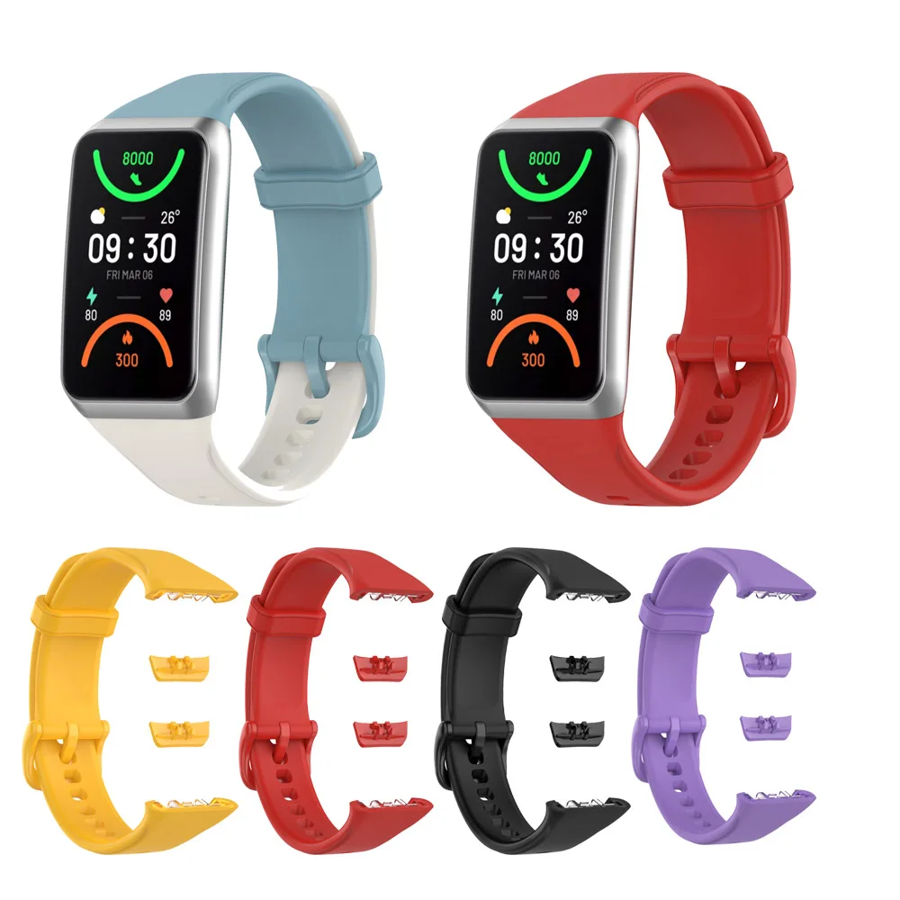 

Ремешок силиконовый для Oppo Band 2, креативный многоцветный сменный Браслет для Oppo Band2, аксессуары для наручных часов, 25 мм