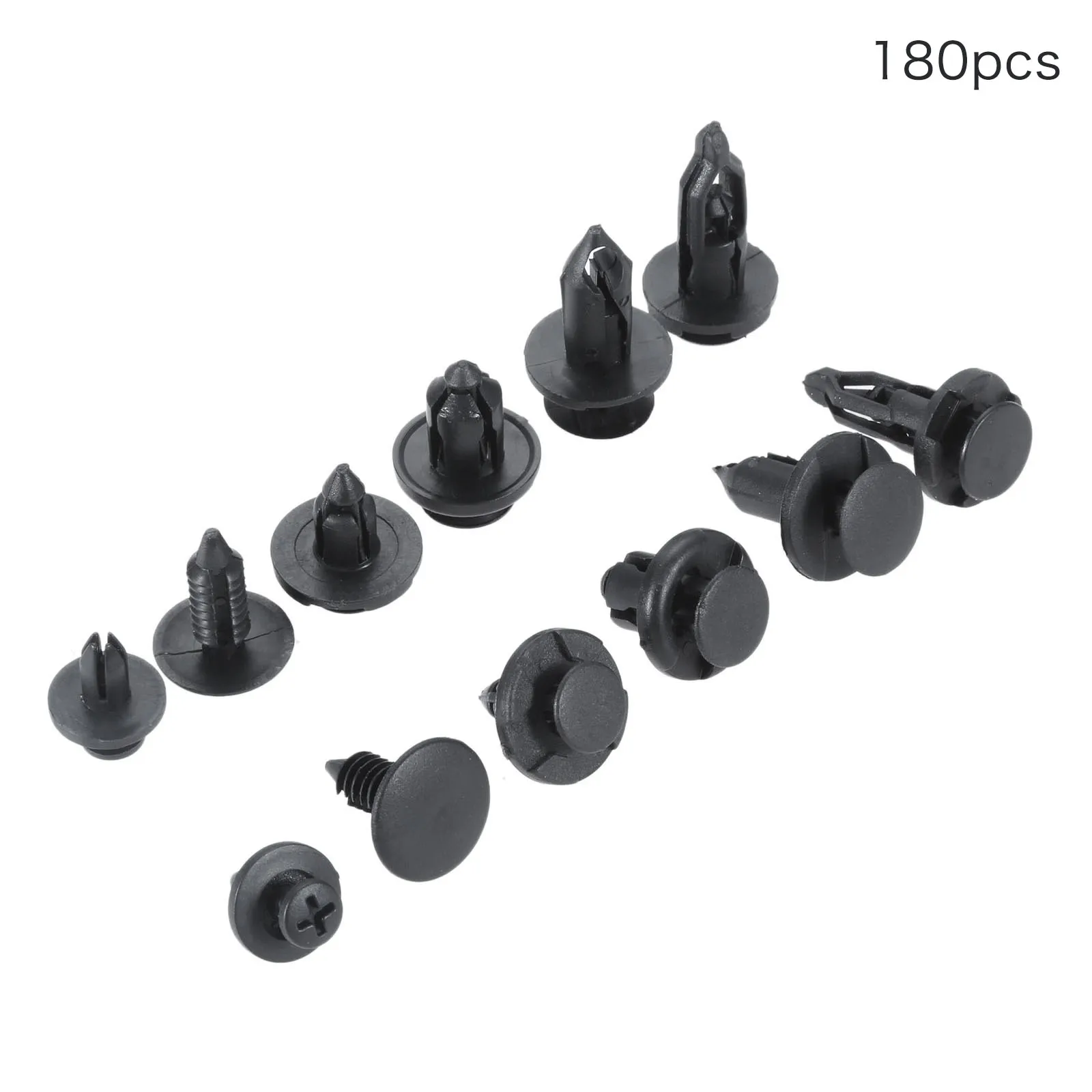 

180Pcs Universal Bumper Clips Fender Fastener Rivet Push Retainer Clip Door Trim Retainers For Ford GM Chrysler Toyota Honda