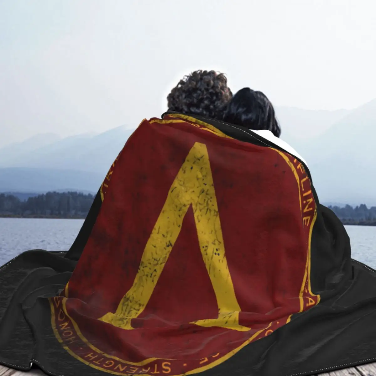 Мужское одеяло Sparta Polis Spartaner Spartiaten с логотипом 300 символ Леонадас знак Шилда