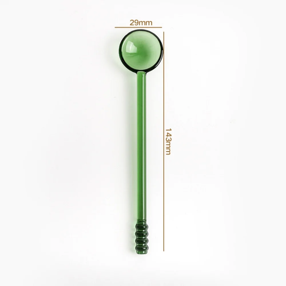 

Цветная стеклянная ложка для кофейных напитков