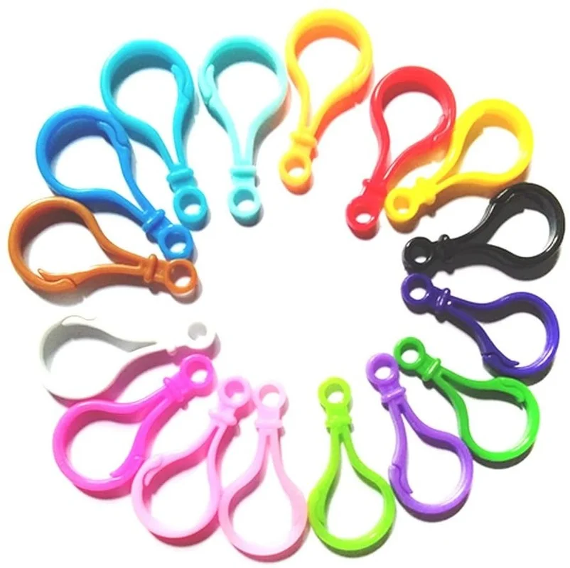 Жесткие пластиковые зажимы крючки с карабином 10 шт./лот смешанные застежки для