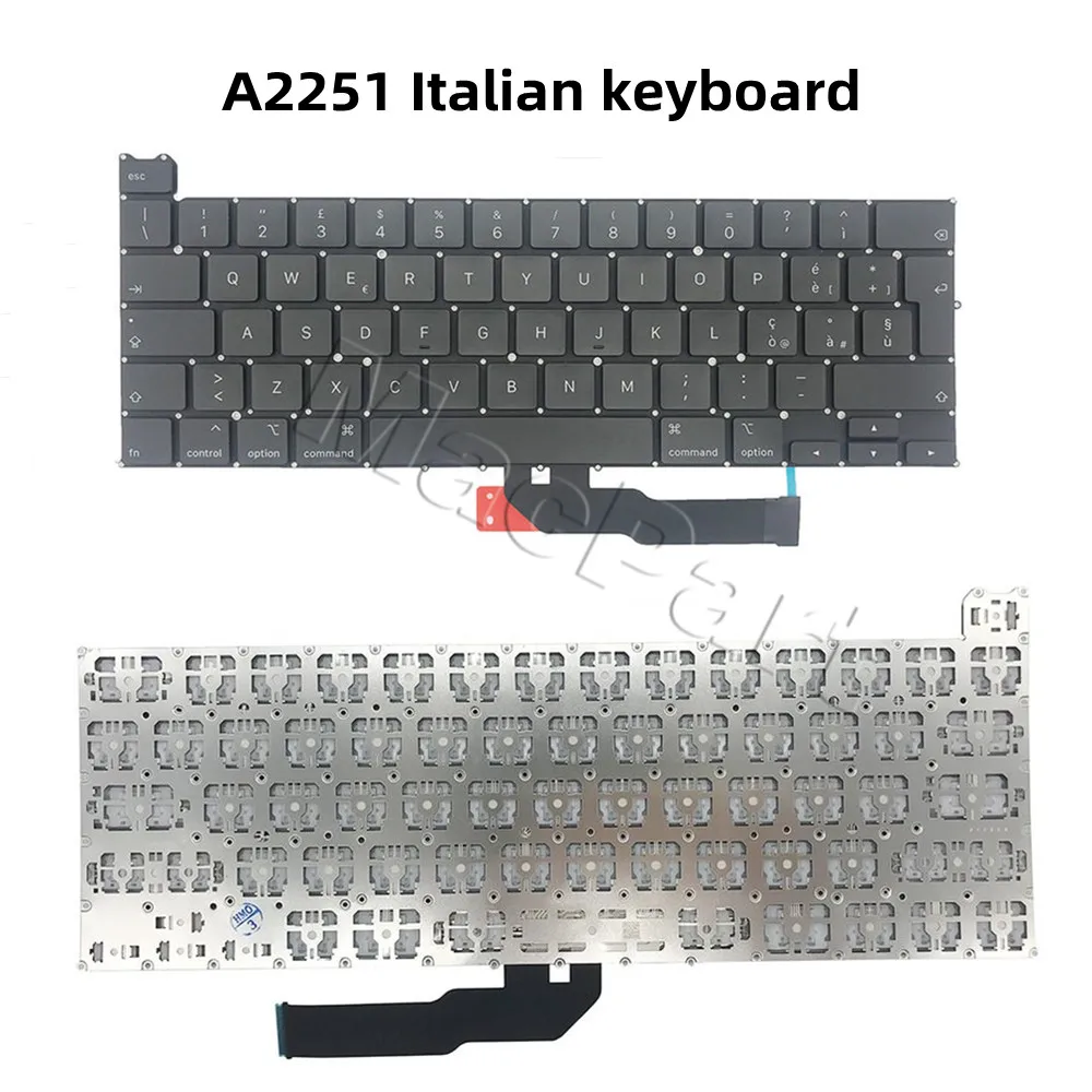 Новая итальянская Клавиатура для ноутбука Macbook Pro A1706A1708 A1989 A1990 A2141 A2251 A2289 A2179 A2337 A2338
