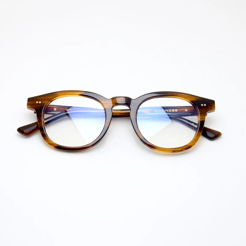 Очки в стиле ретро ручной работы коричневые очки для коррекции миопии