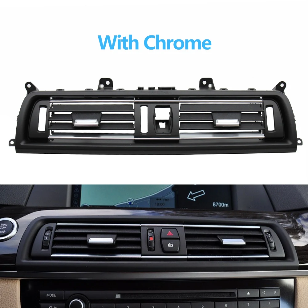 Фото Передняя Центральная вентиляционная решетка для BMW 5 серии F10 F11 F18 520i 523i 525i 528i 535i №4