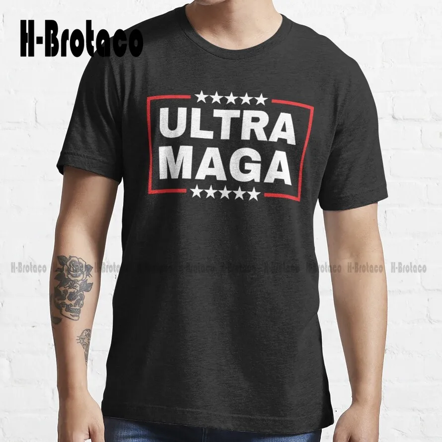 

Подходящий подарок Ultra Maga We The People Ultra Maga гордый Ultra Maga гордиться этим трендовая футболка Трамп 2024 фотоподарок на заказ