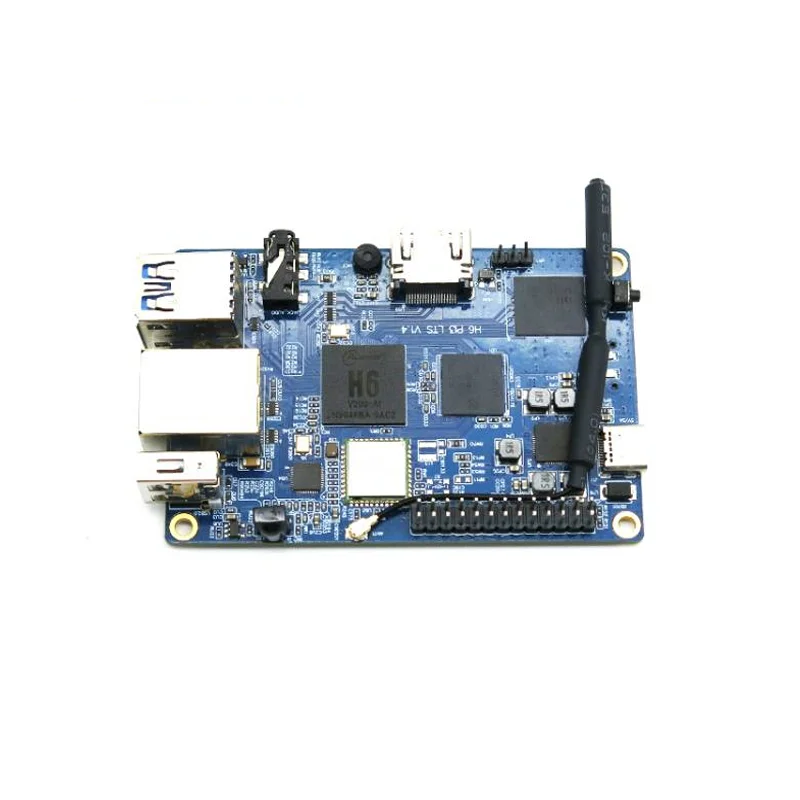 Фото Плата для разработки Orange Pi 3 LTS, чип Allwinner H6, 2 ГБ ОЗУ, 8 ГБ EMMC, поддержка Android и Linux, для программирования и создания проектов №1