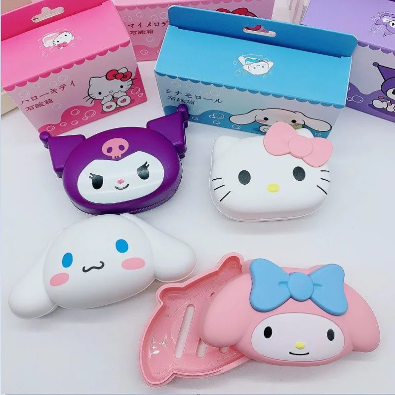 Новая милая бытовая мыльница Sanrio Hello Kitty Cinnamoroll с рисунком для женщин ванная