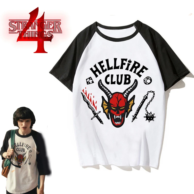 

Hellfire Club Tshirt Stranger Things Season 4 T Shirt Women/Men Long Sleeve T-shirt Unisex Summer Tops Women's Clothing