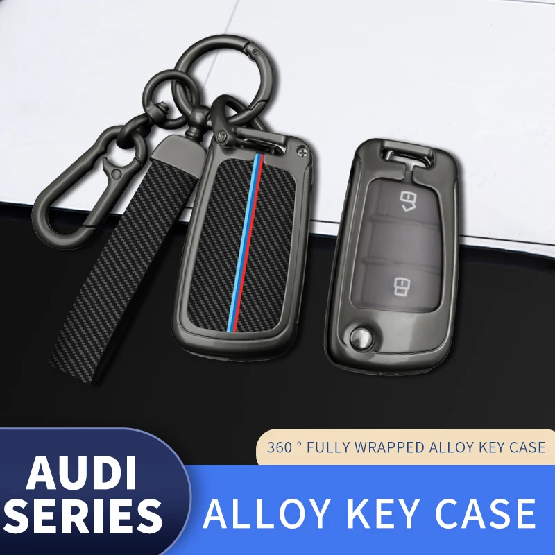 

ABS Carbon Car Key Cover Case Suitable for Audi A1 A3 8P A4 A5 A6 C7 A7 S3 S7 S8 R8 Q2 Q3 Q5 Q7 Q8 SQ5 C5 C6 TT RS3 RS6