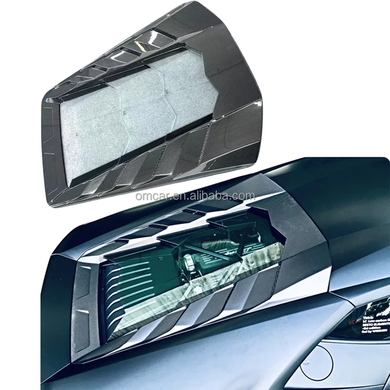 Mansy Style Dry Carbon Fiber Rear Engine Hood Cover For Lamborghini Huracan LP610 LP580 Car Accessories Trunk