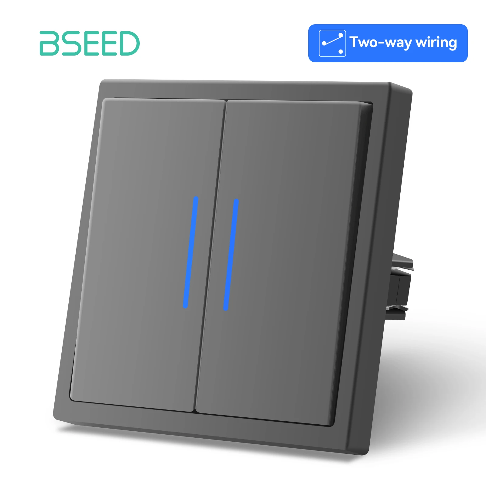 

Переключатели BSEED серые 2-х клавишные с USB