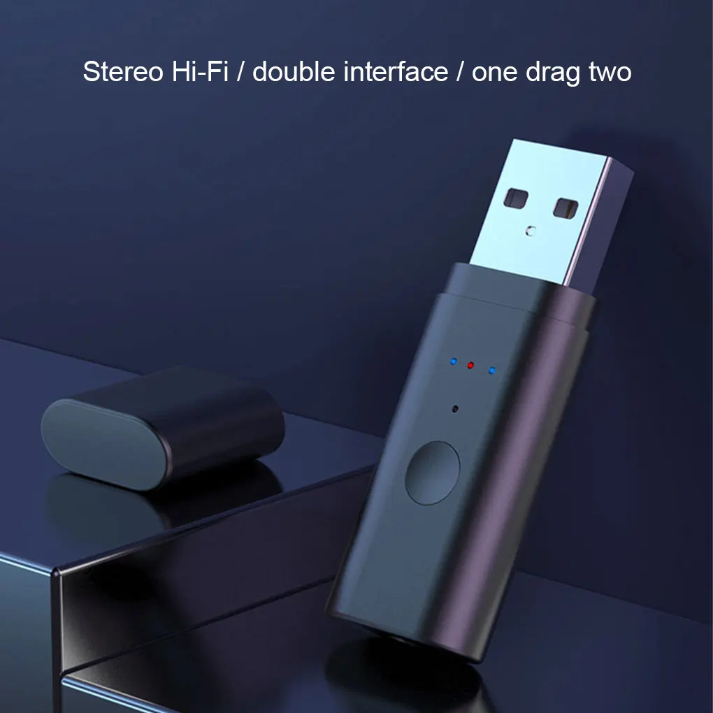USB Bluetooth-совместимый 5 2 передатчик приемник Transmiss Аудио ТВ компьютер для PS4/5 Хост