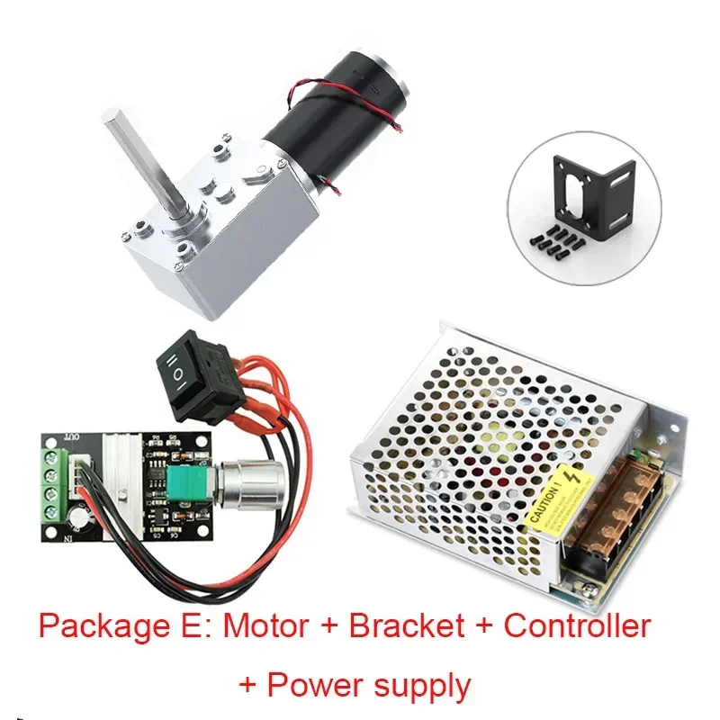 5840-31ZY DC 12 В/24 В Длинный вал 51 мм Редукционный червячный мотор-редуктор Большой крутящий момент Высокая мощность 3-100 кг/см Реверсивный самоблокирующийся двигатель