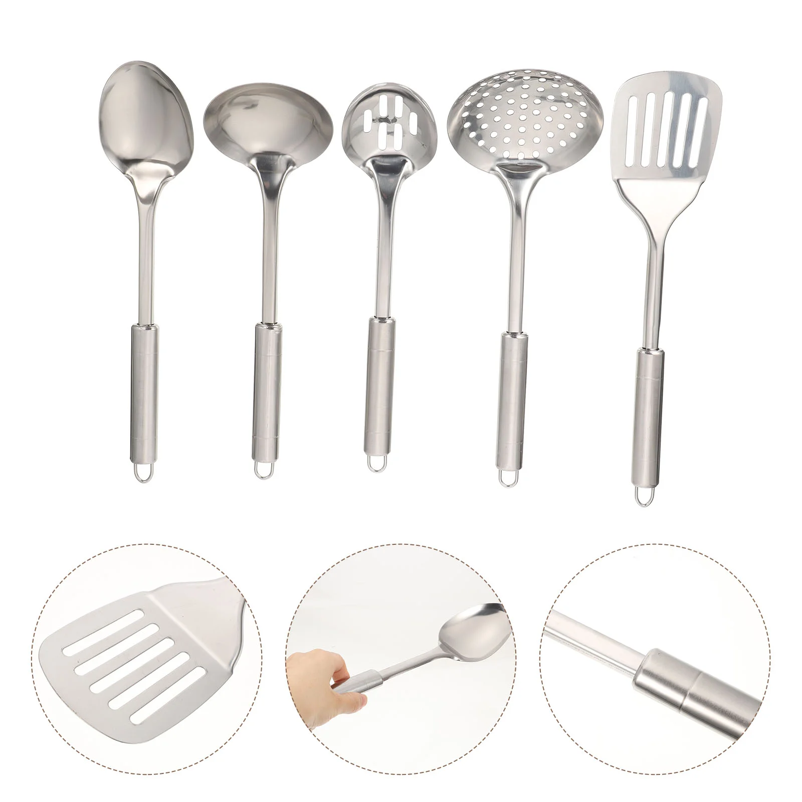 Kitchen Utensils Spoon Stainless Steel Slotted Cooking Set Spatula Serving Gadgets Utensil Practical Cookware Spatulas Turner