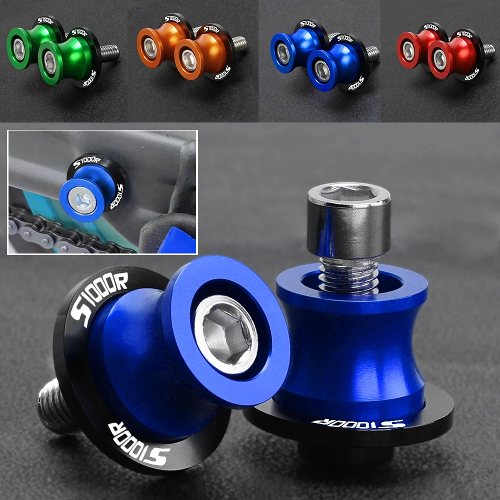 

FOR BMW S1000R S1000XR S1000 XR Sport SE 2017 2018 2019 2020 2021 2022 2023 8MM Motorcycle Swingarm Spools slider stand screws