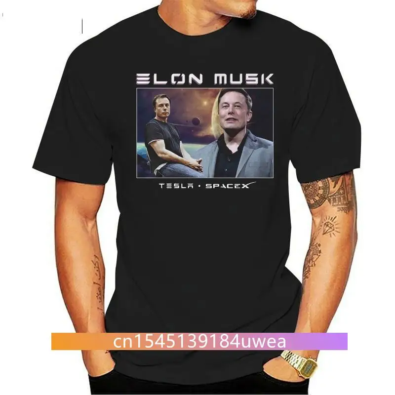 Elon Musk 90s Vintage Unisex Black Tshirt men t shirt