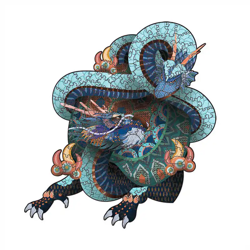 

Adult Puzzles Board Games 3D Wooden Puzzle Xuanwu Wood DIY Animal Christmas Gift Jigsaw Puzzle Educational Toys for Children