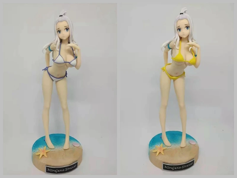 

28cm removeable Fairy Tail Figure Mirajane Elza Scarlet Swimsuit Anime Girl PVC Action Figure Toy Collection Model Doll