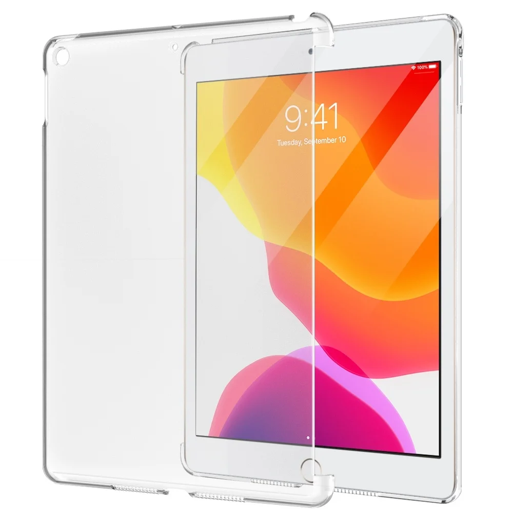 

Moko Case For 2019 New iPad 10.2",Frosted Transparent Slim Hard Plastic Protector Back Cover Apple 7th Generation 2019