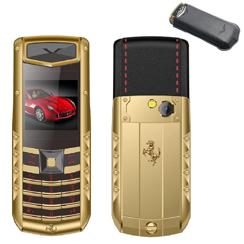 

Signature Metal Mobile Phone Luxury High Class Durable Magic Voice Blacklist BT Dial Two Sim Case Small Size Senior Cellphone