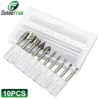 Вращающаяся фреза из быстрорежущей стали для заусенцев, фреза для дерева и металла, электрическая фреза, аксессуары для вращающихся инструментов, 6-10 шт.