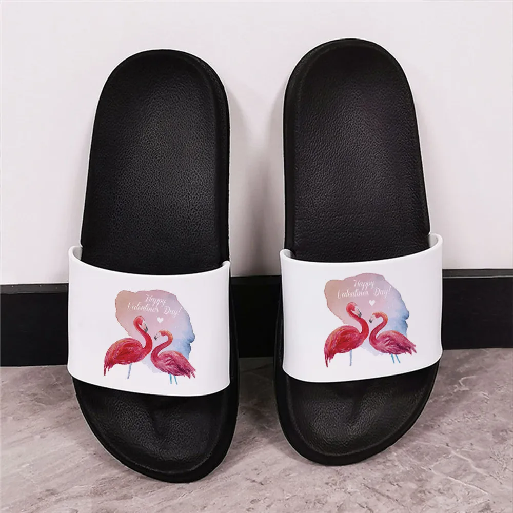 

Шлепанцы женские нескользящие, мягкие сандалии для ванной, пляжа, каблук, для Дня Святого Валентина, 2023