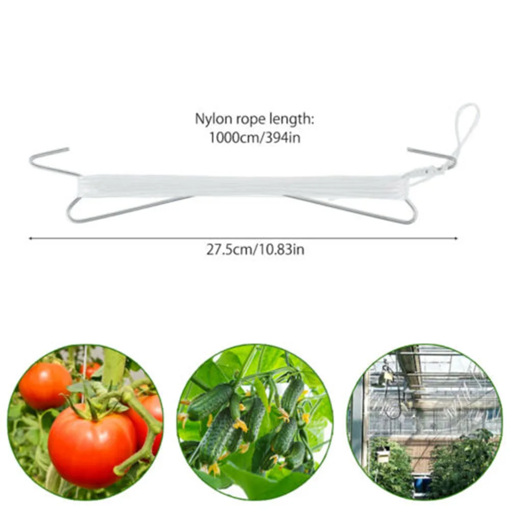 

10PCS Greenhouse Garden Tomato Hooks Clamps Planting Vegetable Hook Support Plant Ties Supports Outdoor Living Yard Plant Care