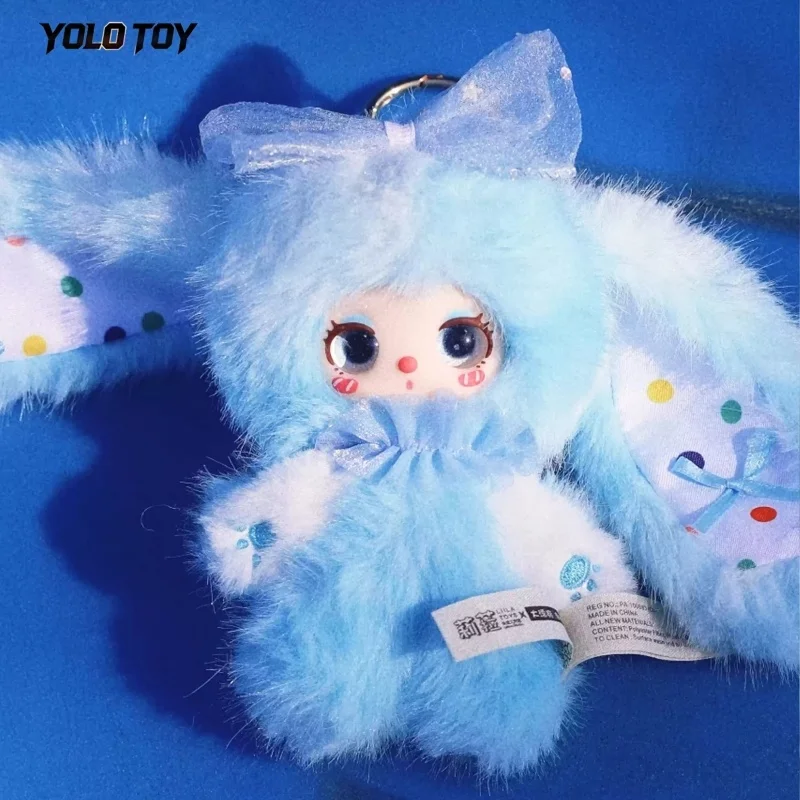 Фото Оригинальная виниловая кукла Liila из серии Rainbow Candy Bunny, коллекционная фигурка в закрытой упаковке, подвеска, украшение для сумки, настольный декор, игрушки, подарки №4